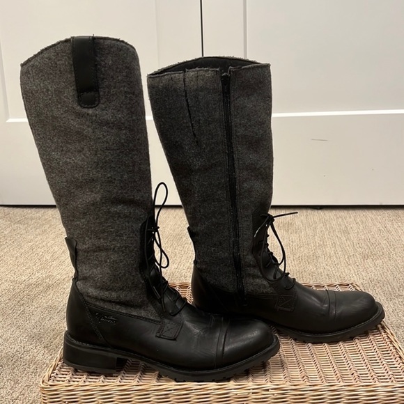 Sundance Shoes - Gorgeous Lambs Leather and Wool Riding Boots